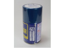 GUNZE 郡是 Mr. COLOR SPRAY 電鍍藍 METALLIC BLUE 油性噴漆罐 100ml NO.S76
